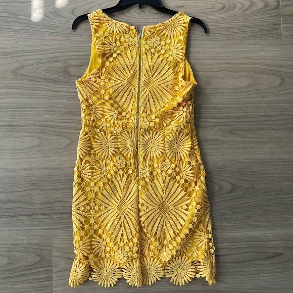 Lulus Heart Strings Yellow Lace Mini Dress - Picture 5 of 6